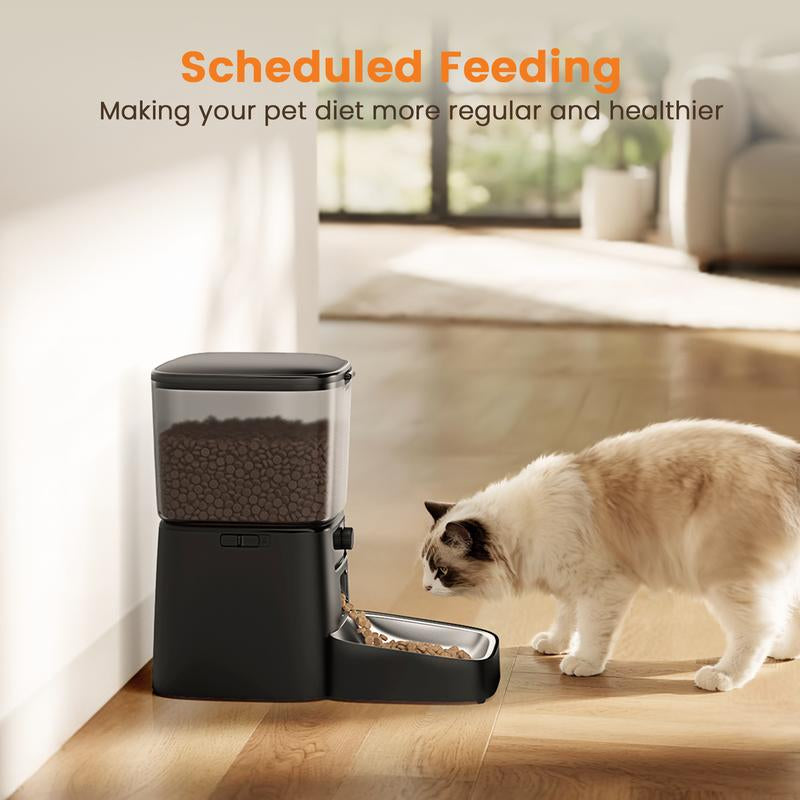 Smart Pet Feeder, 3.5L Automatic Food Dispenser for Cats, Dogs，Small Pets Indoor, Timed and Quantitative Dry Food Cat Feeder