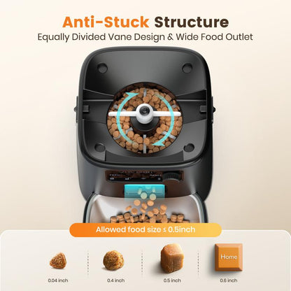 Smart Pet Feeder, 3.5L Automatic Food Dispenser for Cats, Dogs，Small Pets Indoor, Timed and Quantitative Dry Food Cat Feeder